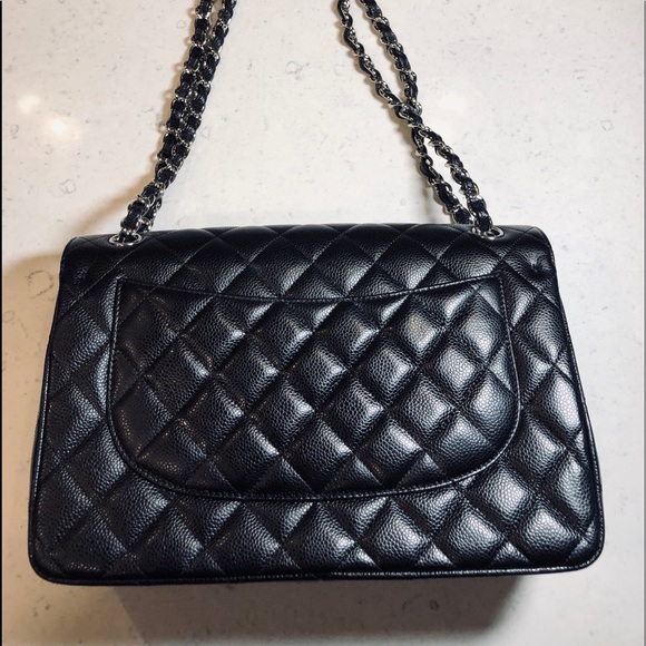 AUTHENTIC CHANEL CLASSIC JUMBO DOUBLE FLAP BAG - Picture 6 of 8